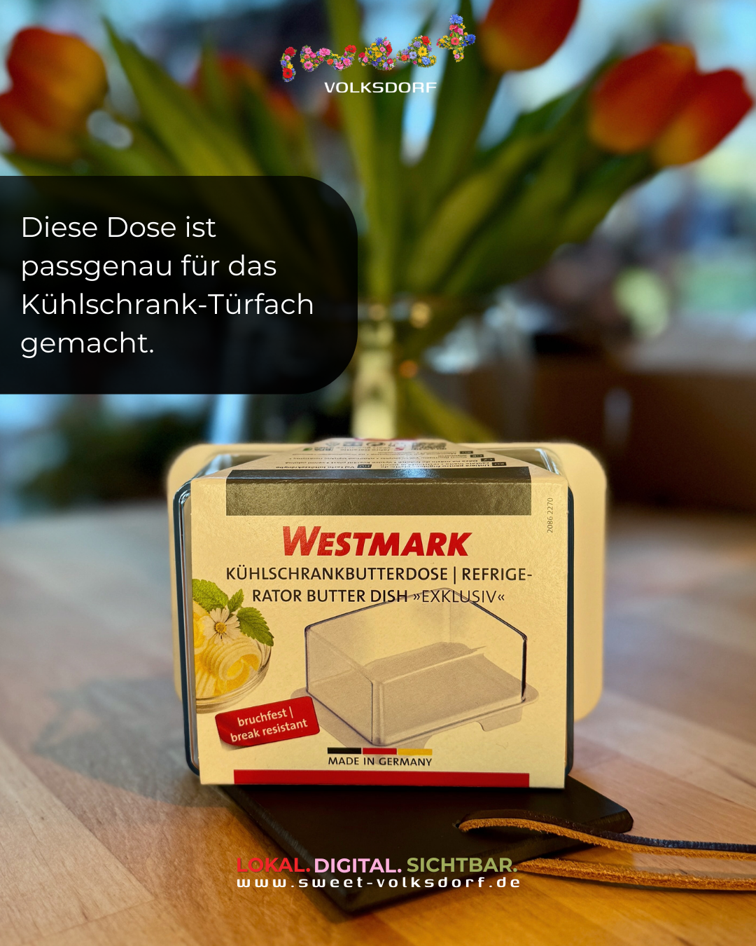 Butterdose passend fürs Kühlschrankfach