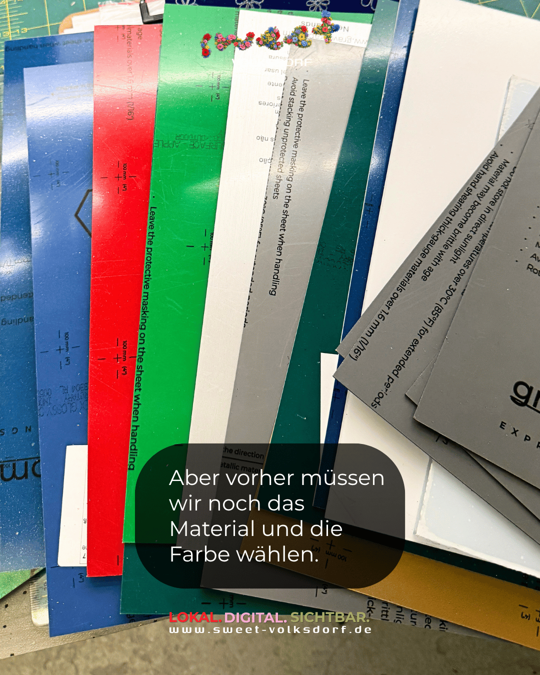 Material für Schilder