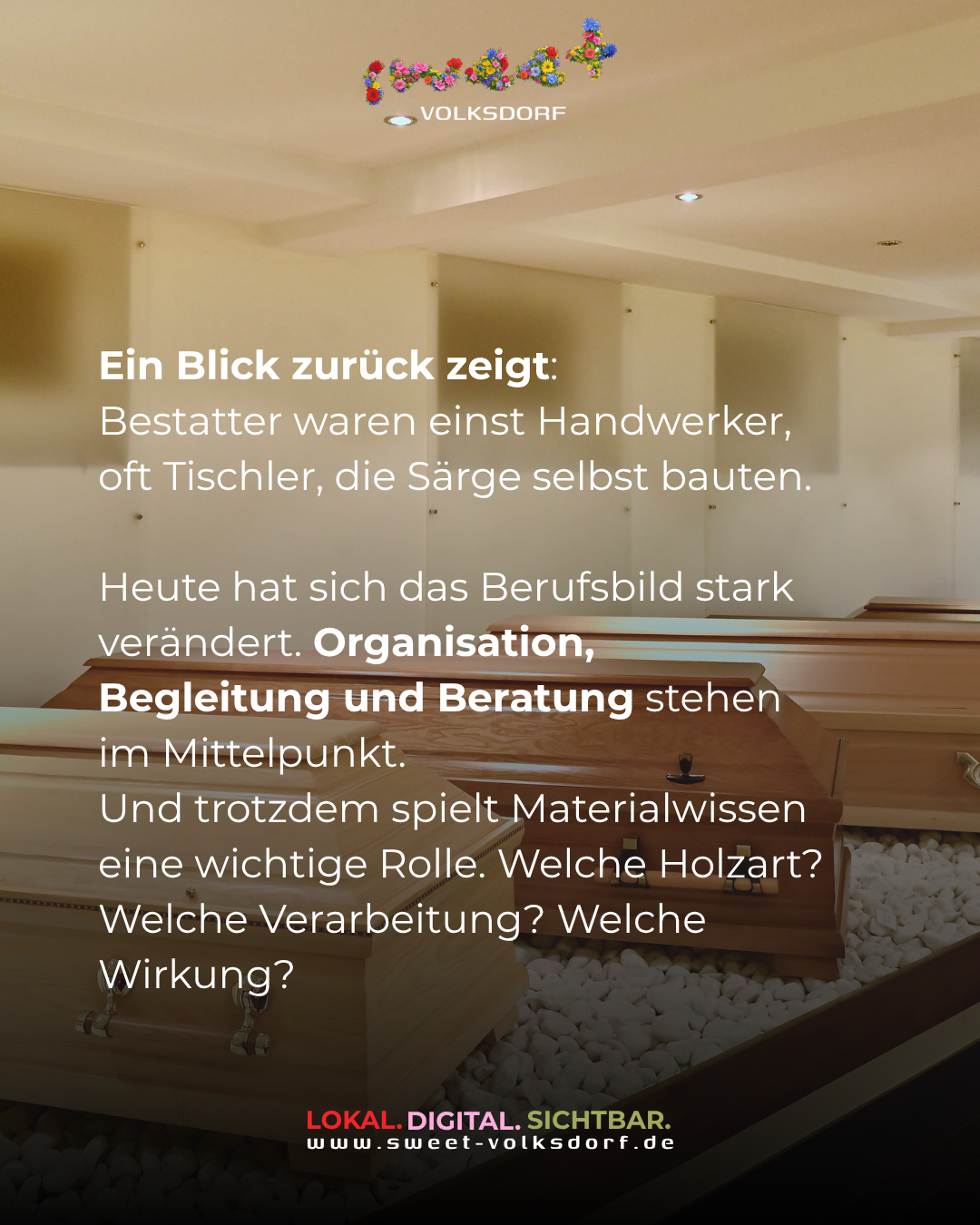 Bestatter waren einst Handwerker, oft Tischler