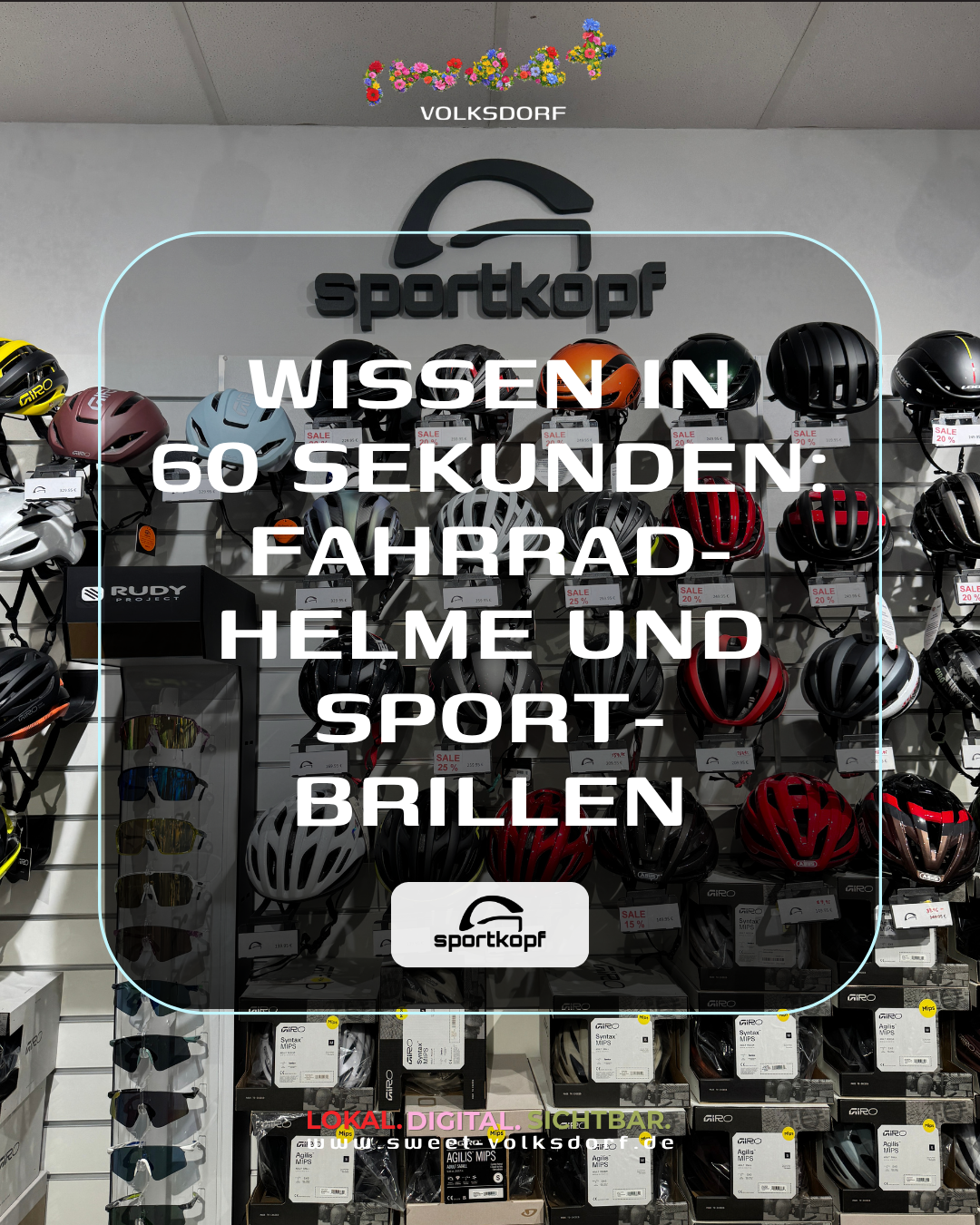 Fahrradhelme Sportbrillen