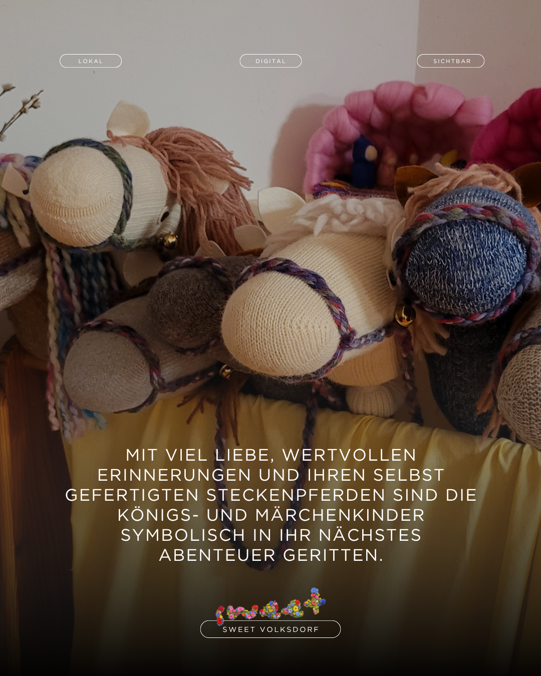 gebastelte Steckenpferde