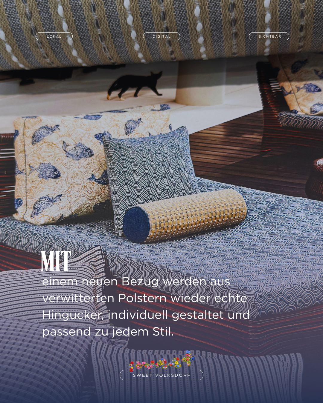 Neue Bezüge für Outdoormöbel