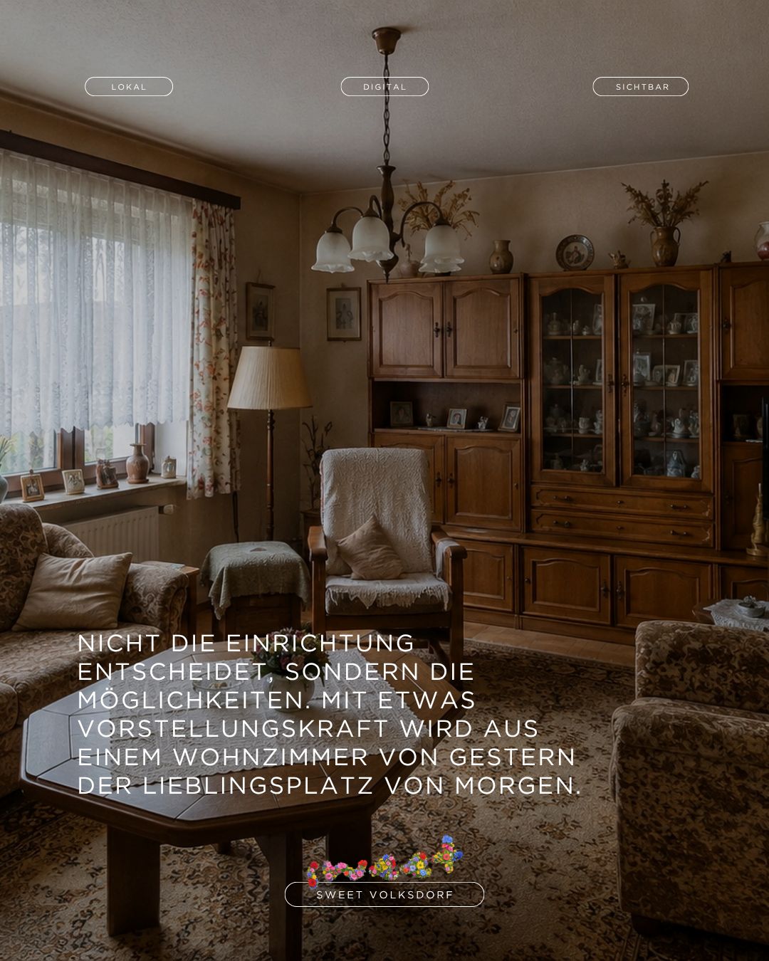 Altmodisches Wohnzimmer