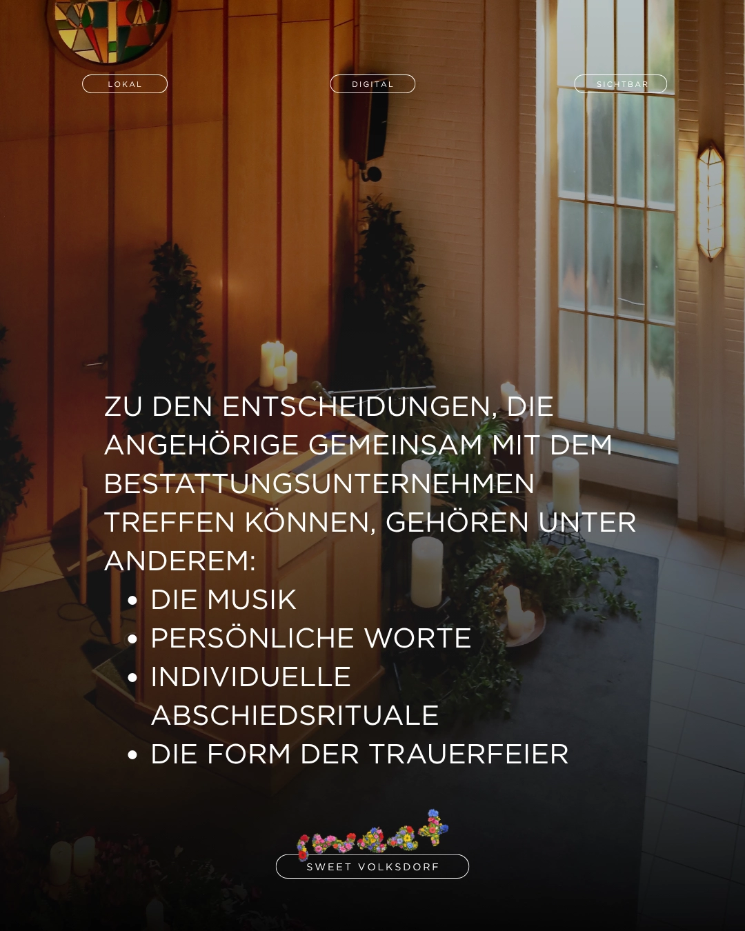 Individuelle Bestattung