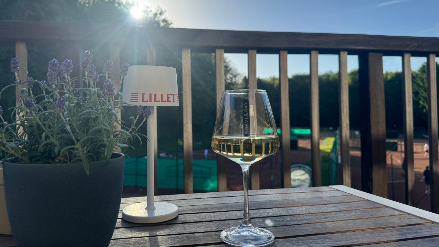 Wein im Sonnenuntergang