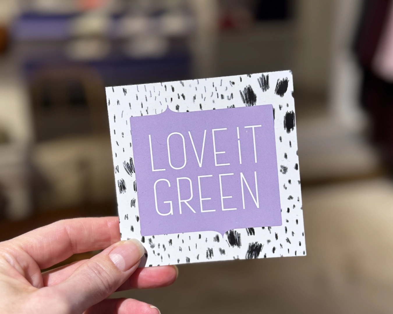love it green sticker